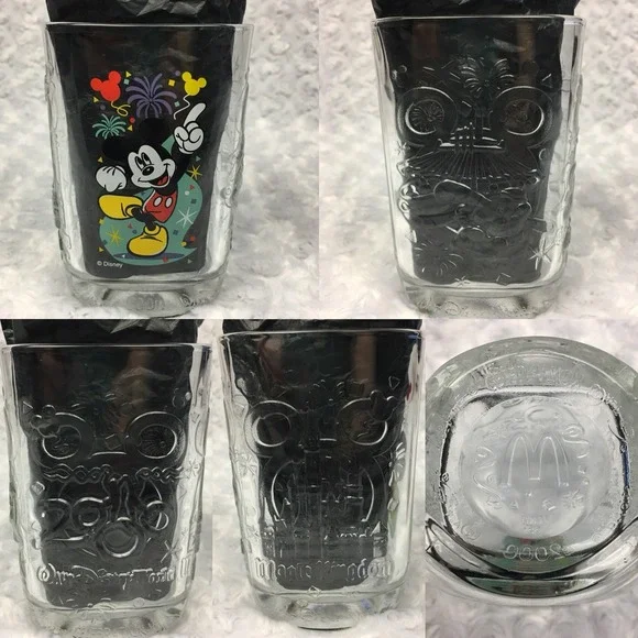 Y2k Disney World Mickey Mouse 2000 Celebration Collectible Park McDonalds Glass - Picture 3 of 11